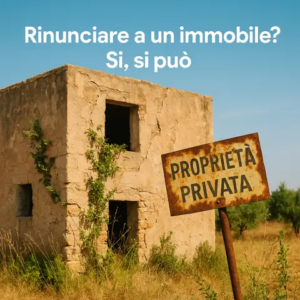 rinuncia abdicativa immobile