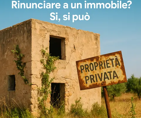 rinuncia abdicativa immobile