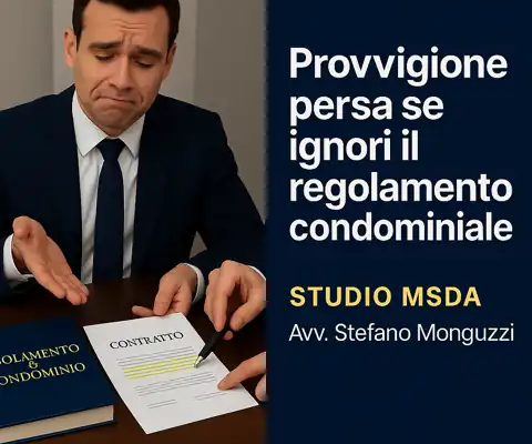 provvigione mediatore regolamento condominiale