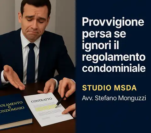 provvigione mediatore regolamento condominiale