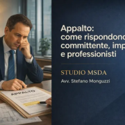 Contratto di appalto amministratore immobiliare responsabilità di committente, impresa e professionisti.