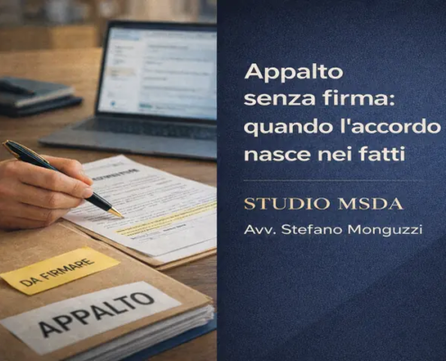Appalto senza firma: quando l’accordo nasce nei fatti
